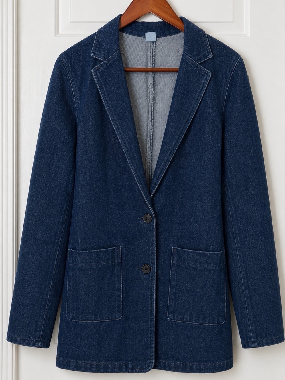 Vintage Hovis Heartland Jeans Denim Blazer Made USA 100% Cotton